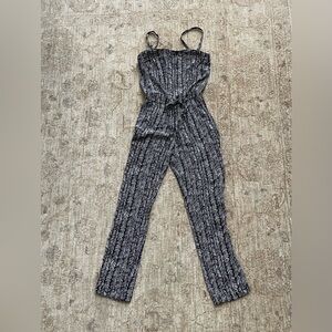 LOFT Monochrome Patterned Jumpsuit